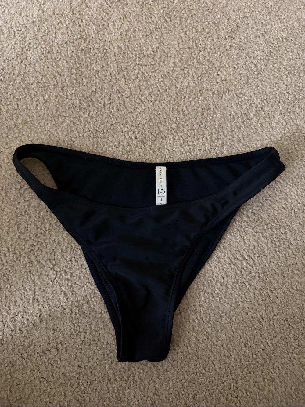 Low-Rise Black Bikini Bottom - Classic Swim Brief